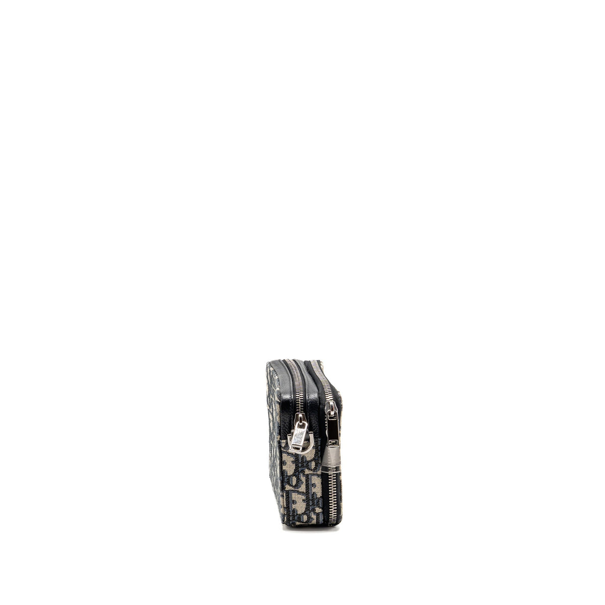 DIOR WALLET ON STRAP OBLIQUE JACQUARD CANVAS/LEATHER BLUE SHW