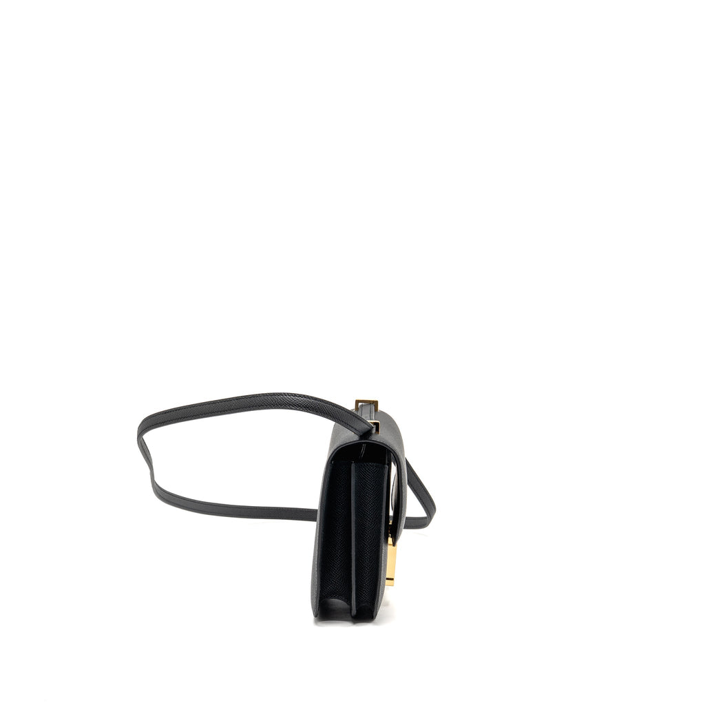 Hermes Mini Constance epsom black GHW