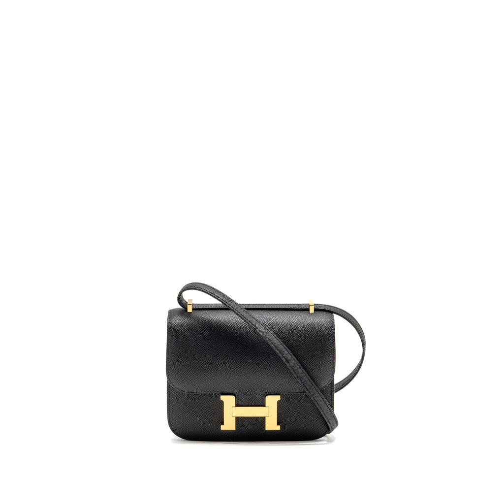 Hermes Mini Constance epsom black GHW