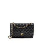 CHANEL JUMBO CLASSIC DOUBLE FLAP BAG CAVIAR BLACK GHW