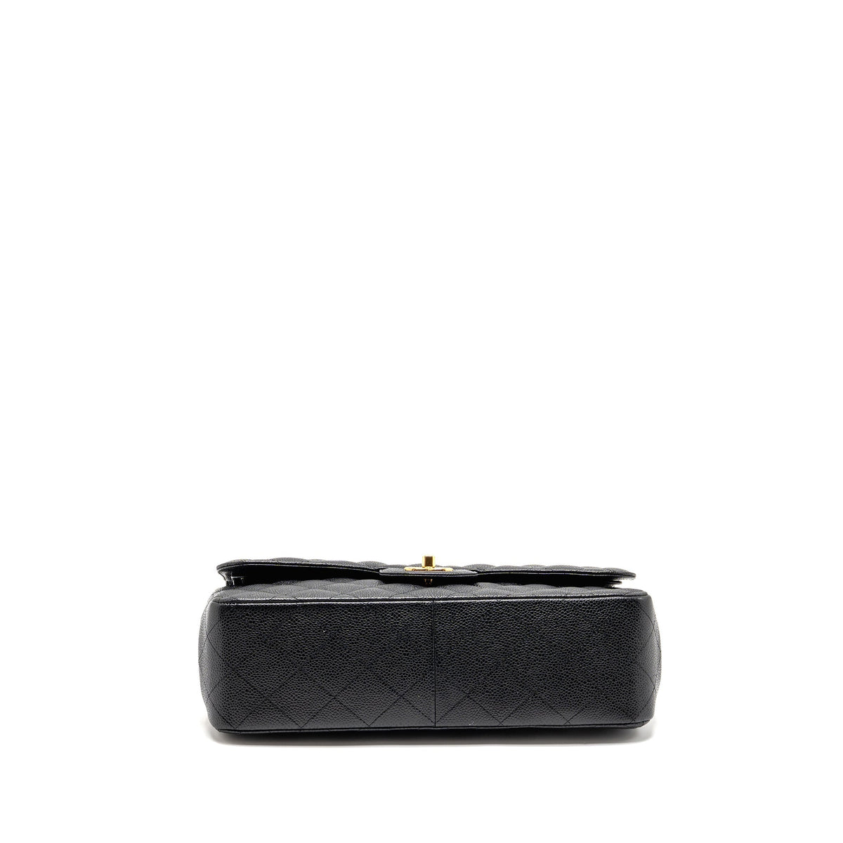CHANEL JUMBO CLASSIC DOUBLE FLAP BAG CAVIAR BLACK GHW