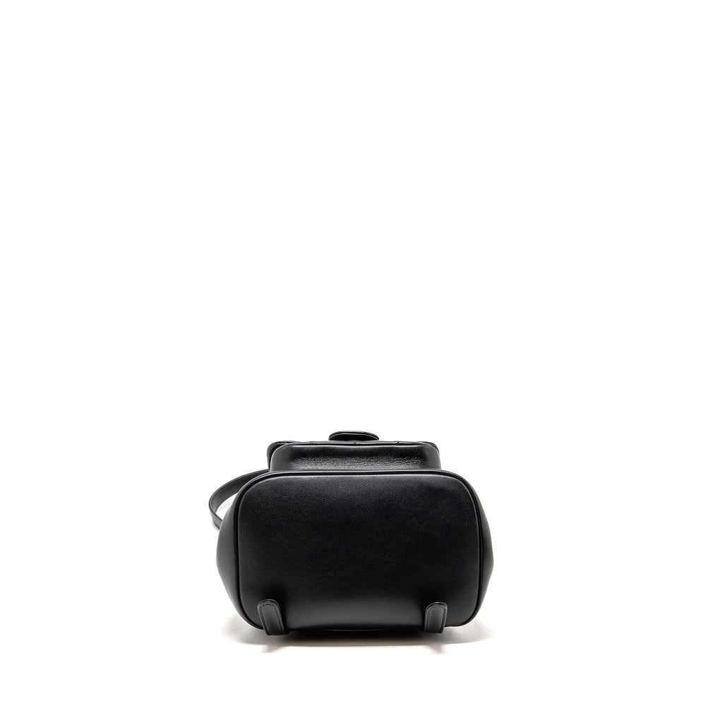 CHANEL MINI DUMA BACKPACK CALFSKIN BLACK LGHW (MICROCHIP)