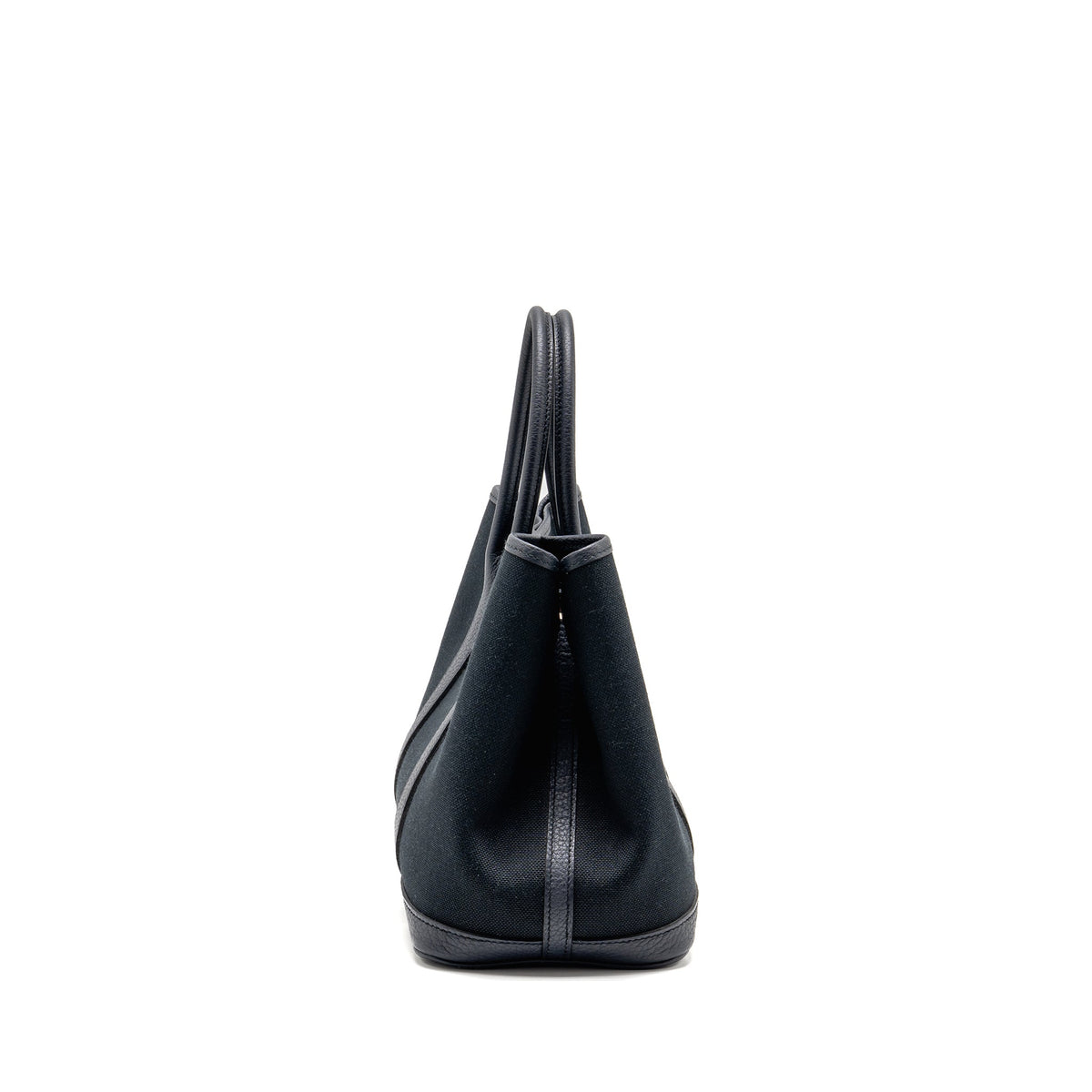 HERMES GARDEN PARTY 30 CANVAS/NEGONDA BLACK/BLUE INDIGO SHW