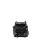 CHANEL MINI DUMA BACKPACK CALFSKIN BLACK LGHW (MICROCHIP)