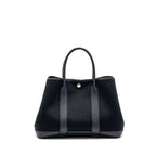 HERMES GARDEN PARTY 30 CANVAS/NEGONDA BLACK/BLUE INDIGO SHW