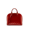 Louis Vuitton Alma PM Monogram Vernis Patent Red GHW