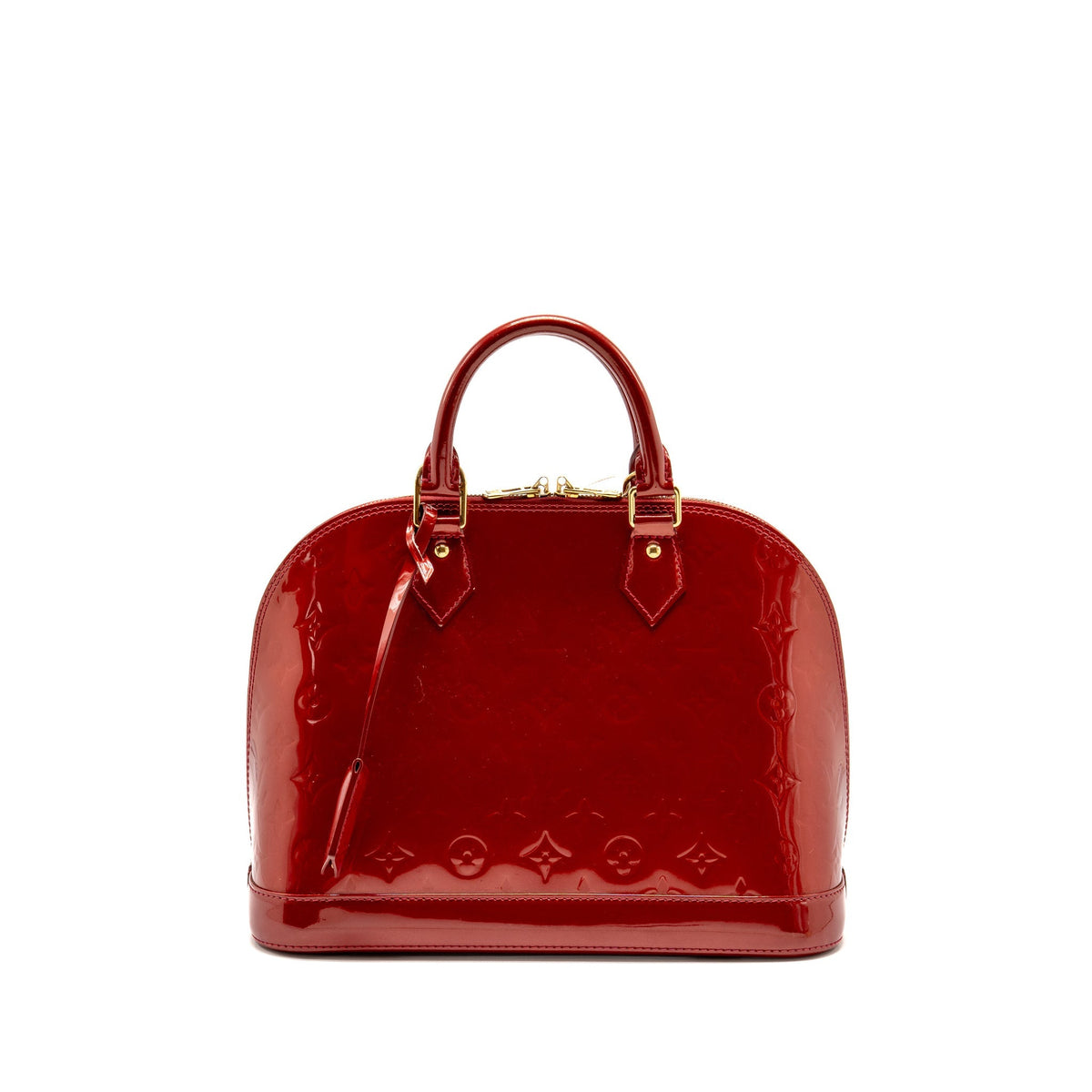 Louis Vuitton Alma PM Monogram Vernis Patent Red GHW