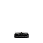 CHANEL CC MINI FLAP BAG PATENT BLACK SHW