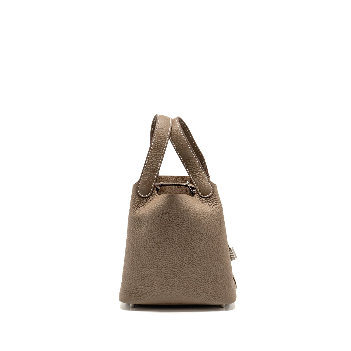 Hermes Picotin 18 Lock Bag Clemence etoupe SHW