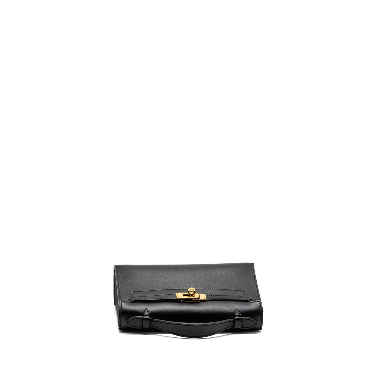 Hermes Kelly Pochette Swift Black GHW