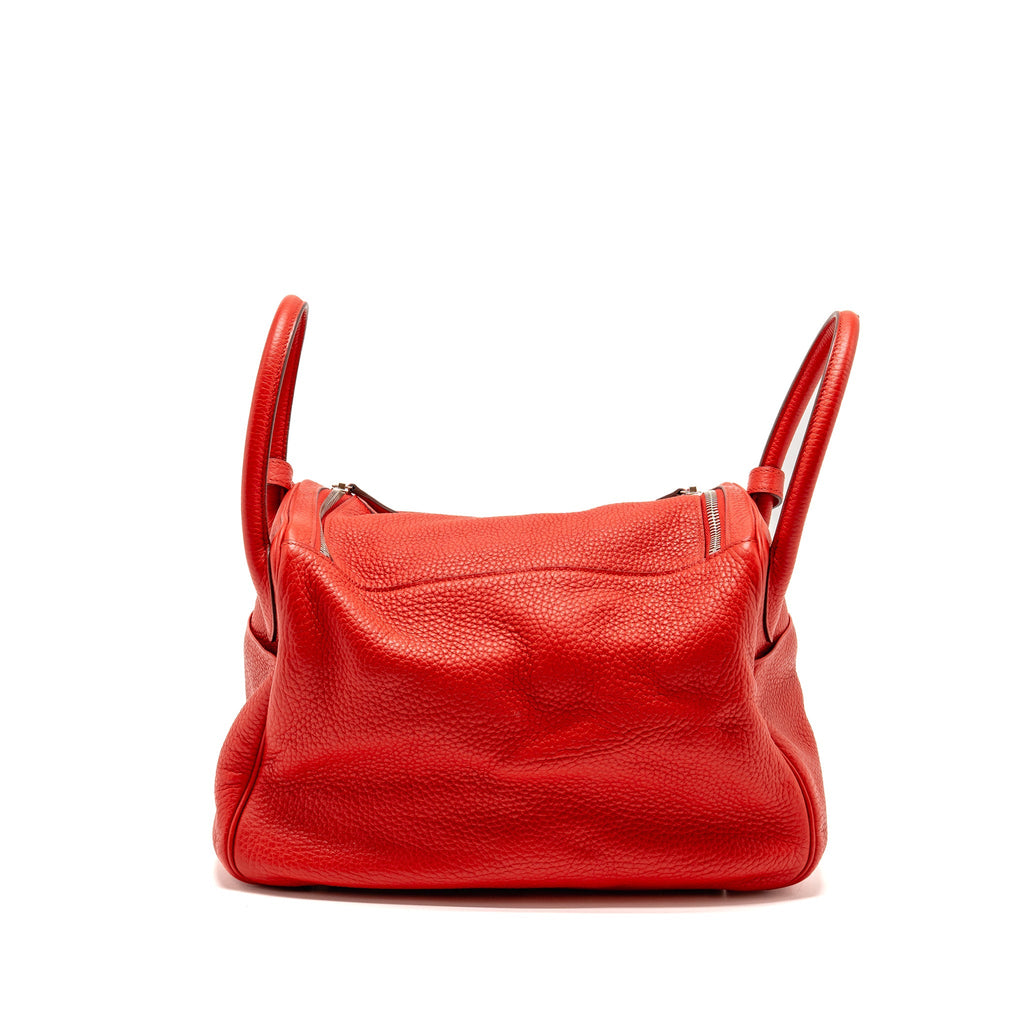Hermes Lindy 30 Clemence Red SHW
