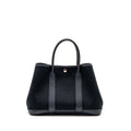 HERMES GARDEN PARTY 30 CANVAS/NEGONDA BLACK/BLUE INDIGO SHW