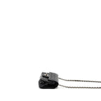 CHANEL CC MINI FLAP BAG PATENT BLACK SHW