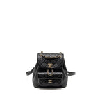 CHANEL MINI DUMA BACKPACK CALFSKIN BLACK LGHW (MICROCHIP)