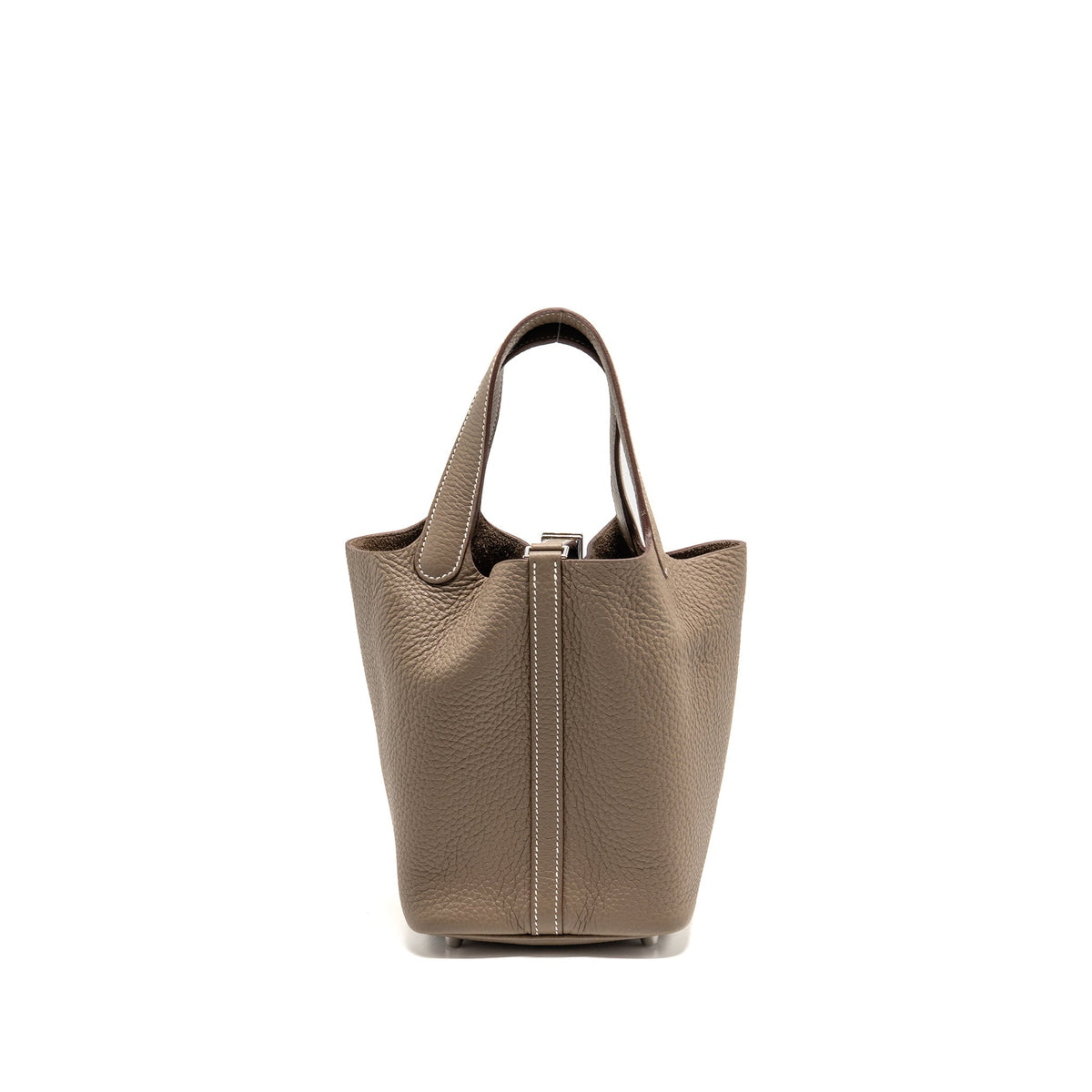 Hermes Picotin 18 Lock Bag Clemence etoupe SHW