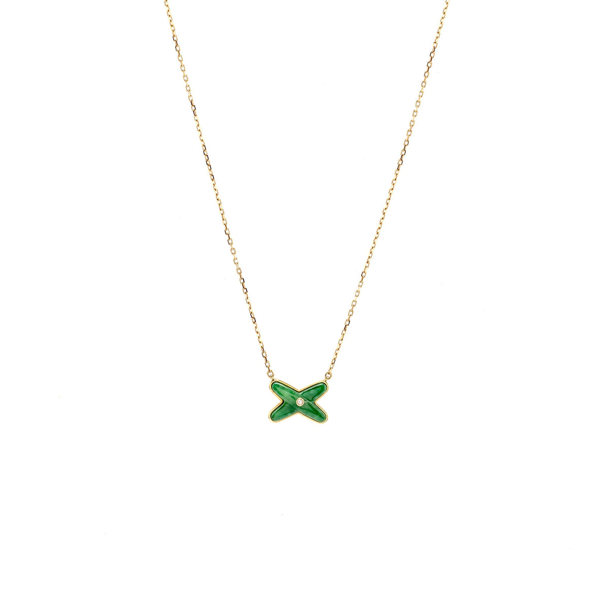 Chaumet Jeux De Liens Pendant Rose Gold, Jade