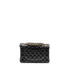 CHANEL SMALL CLASSIC DOUBLE FLAP BAG CAVIAR BLACK GHW (MICROCHIP)