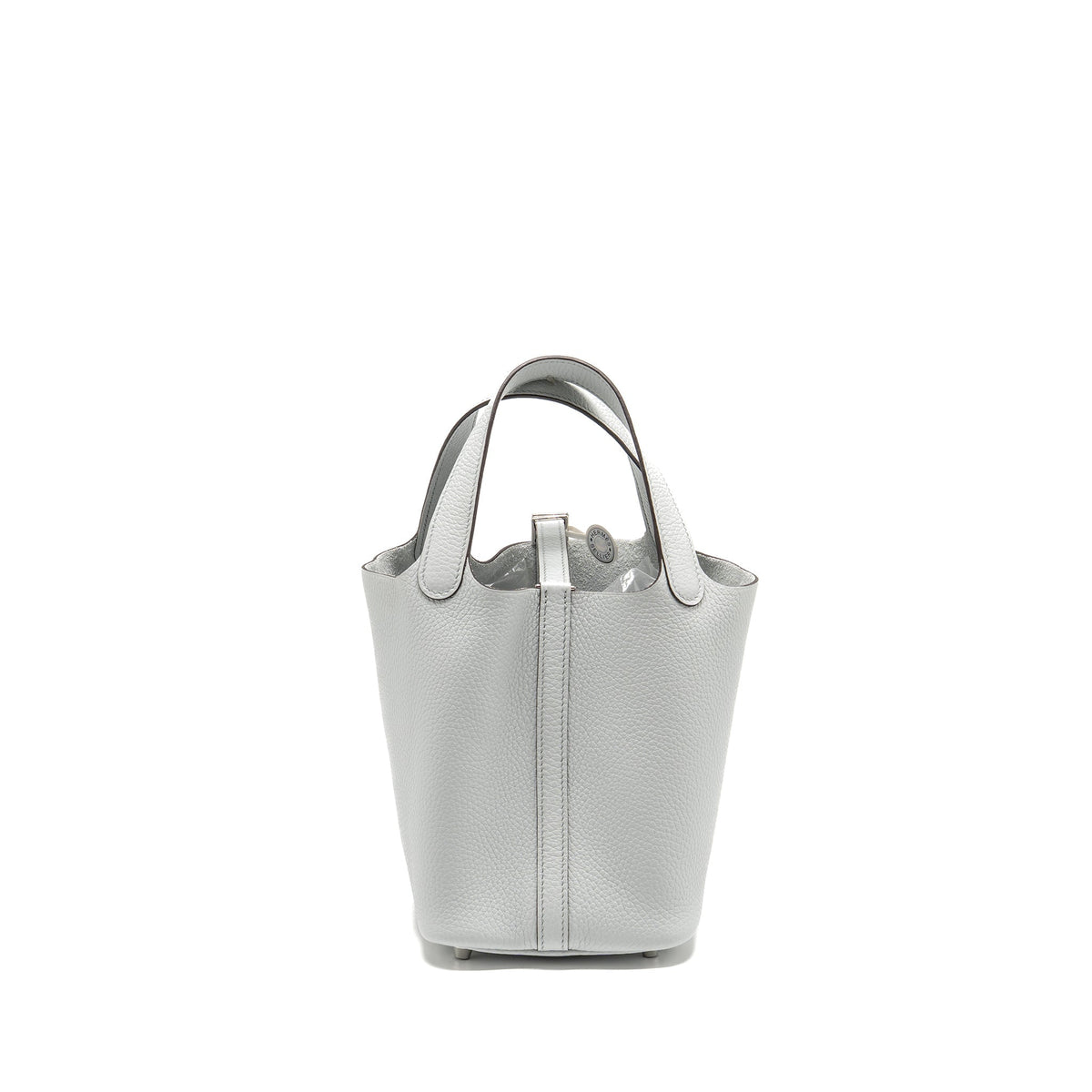 Hermes Picotin 18 Lock Bag Clemence Blue Pale SHW
