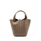 Hermes Picotin 22 Lock Bag Clemence Etoupe GHW