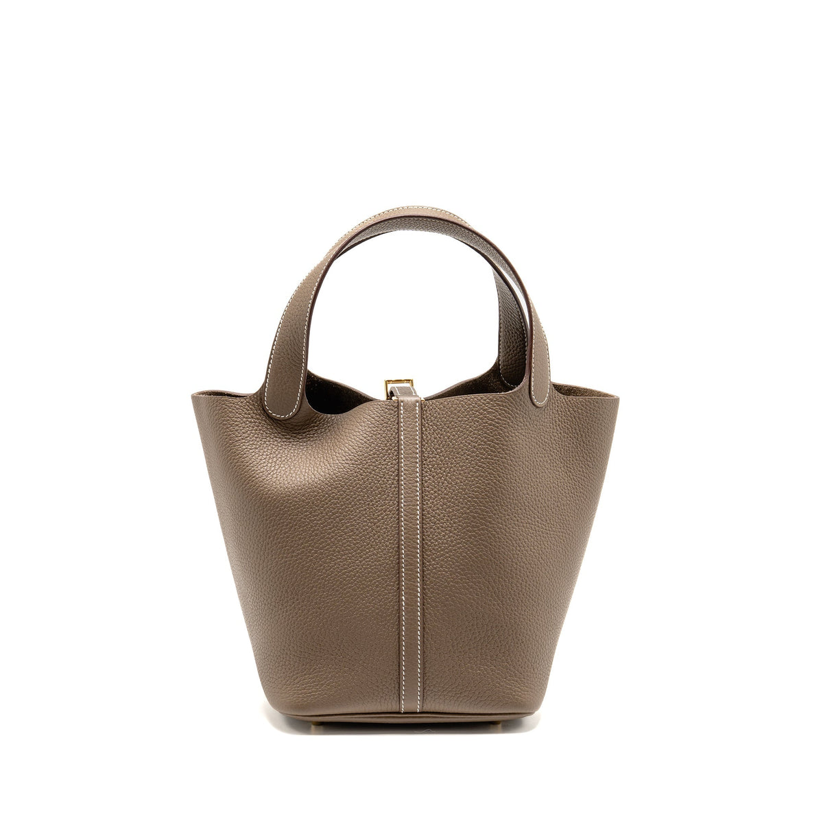 Hermes Picotin 22 Lock Bag Clemence Etoupe GHW