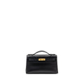 Hermes Kelly Pochette Swift Black GHW