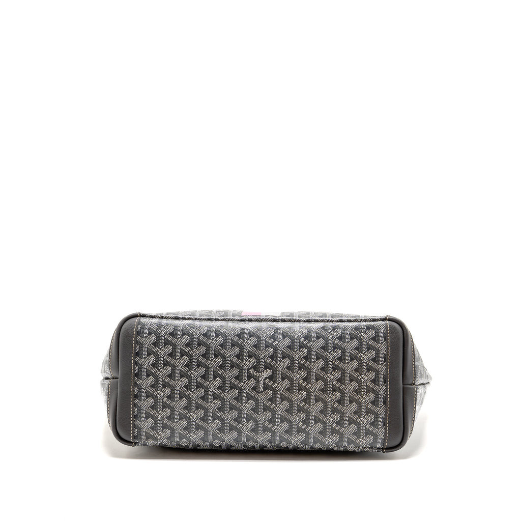 Goyard Artois PM Bag Goyardine Canvas/Calfskin Grey/Pink/White