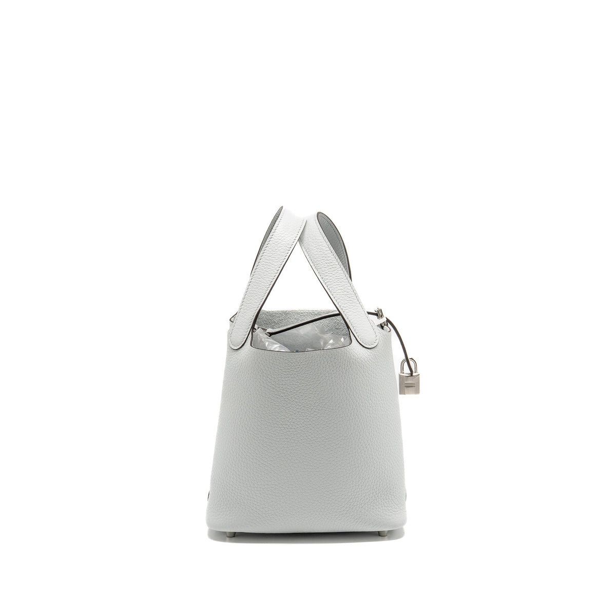 Hermes Picotin 18 Lock Bag Clemence Blue Pale SHW
