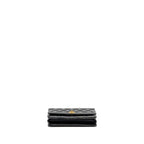 CHANEL 24A DETAILED CHAIN WALLET ON CHAIN SHINY CALFSKIN BLACK GHW (MICROCHIP）