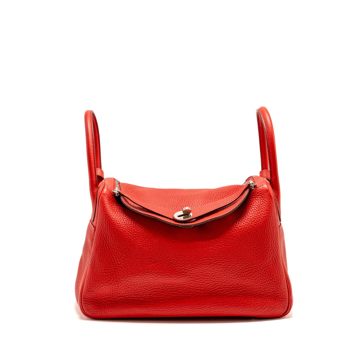 Hermes Lindy 30 Clemence Red SHW