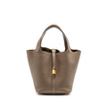 Hermes Picotin 22 Lock Bag Clemence Etoupe GHW