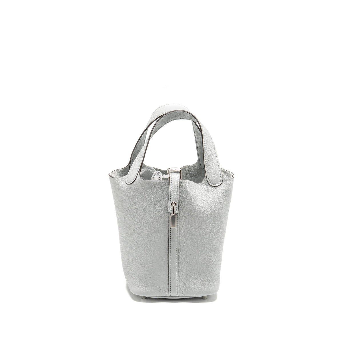 Hermes Picotin 18 Lock Bag Clemence Blue Pale SHW