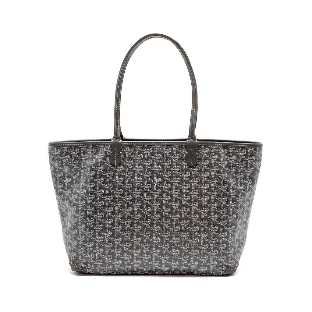 Goyard Artois PM Bag Goyardine Canvas/Calfskin Grey/Pink/White