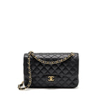 CHANEL JUMBO CLASSIC DOUBLE FLAP BAG CAVIAR BLACK GHW