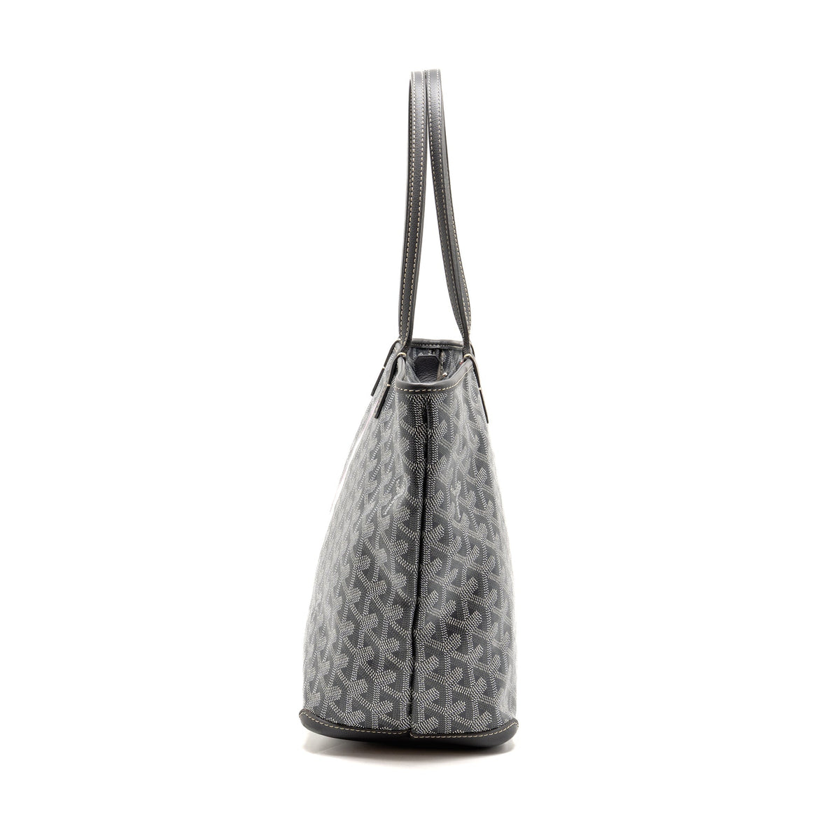 Goyard Artois PM Bag Goyardine Canvas/Calfskin Grey/Pink/White