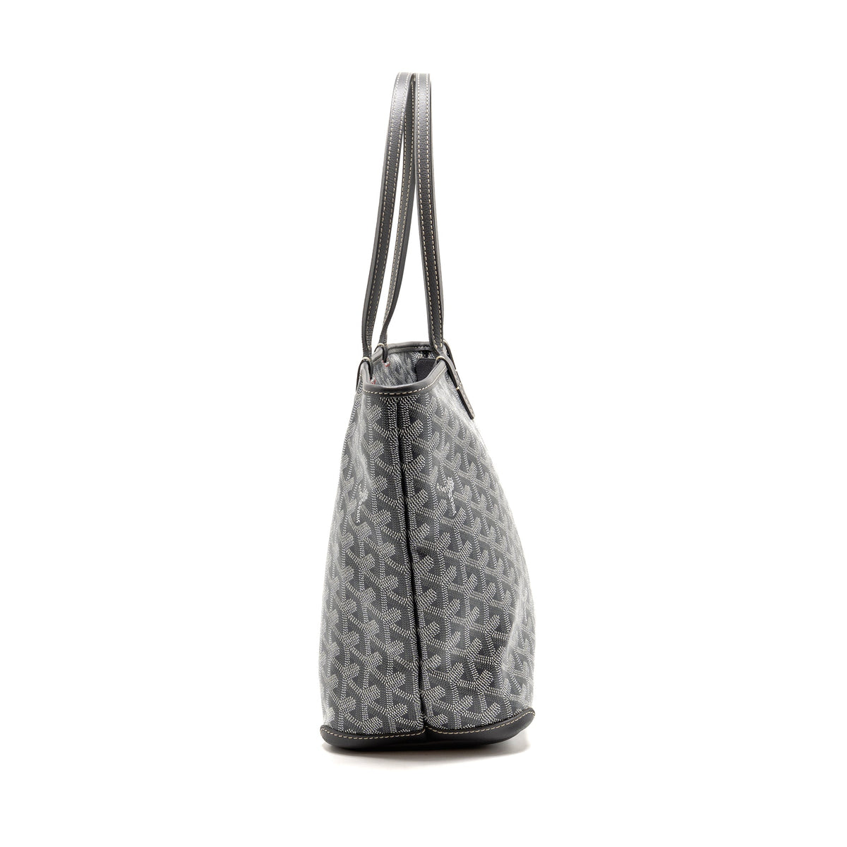 Goyard Artois PM Bag Goyardine Canvas/Calfskin Grey/Pink/White
