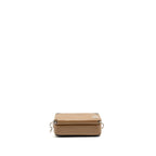 Fendi Squared FF Camera Case Organizer Bag Calfskin/FF Canvas Sand/Brown SHW