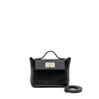 HERMES MINI 24/24 2424-21 BAG VOLUPTO/ SWIFT BLACK SHW