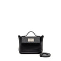 Hermes Mini 24/24 2424-21 Bag Volupto/ Swift Black SHW