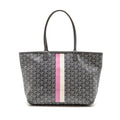 Goyard Artois PM Bag Goyardine Canvas/Calfskin Grey/Pink/White