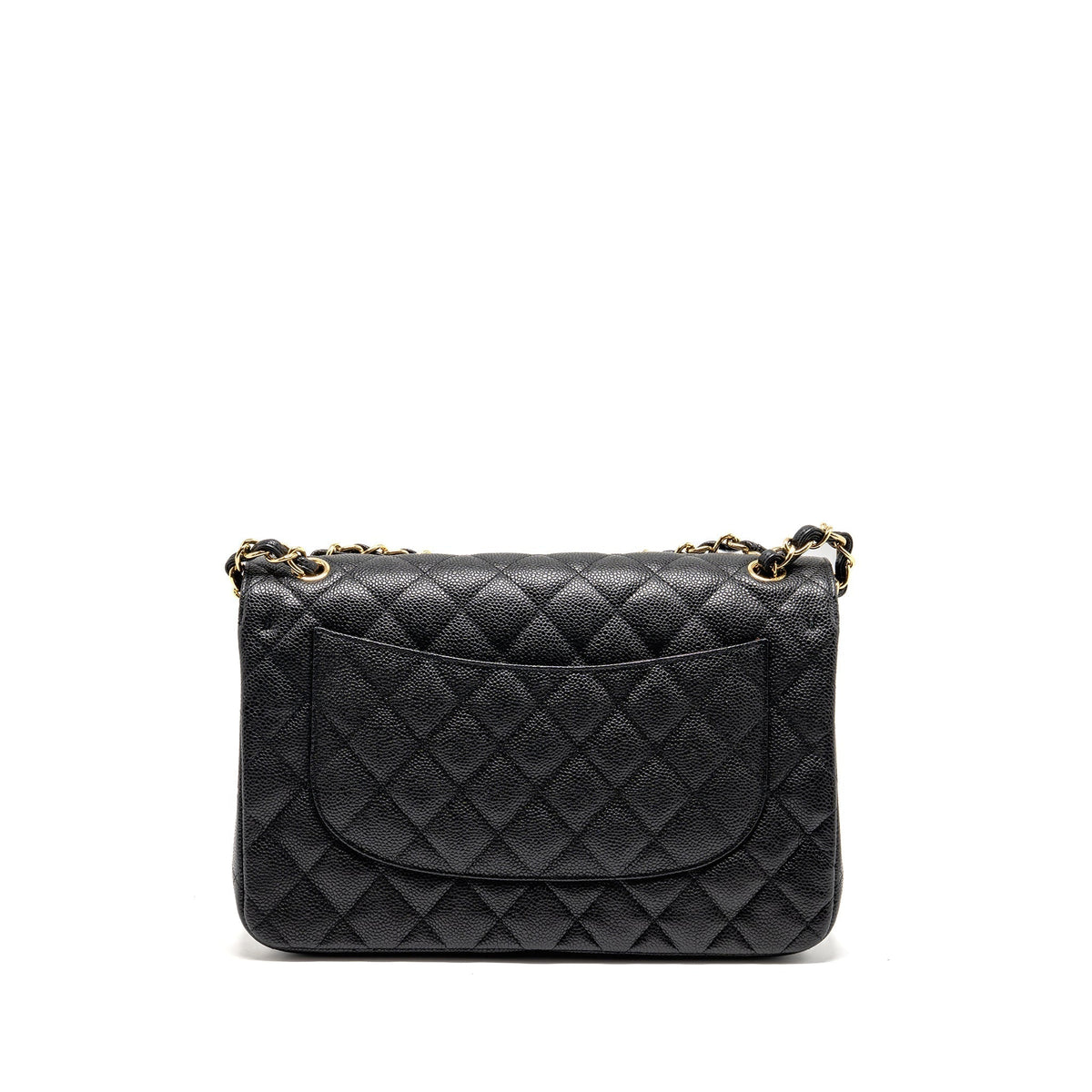 CHANEL JUMBO CLASSIC DOUBLE FLAP BAG CAVIAR BLACK GHW