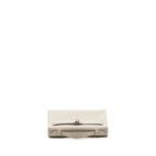 Hermes Kelly Pochette swift gris perle SHW