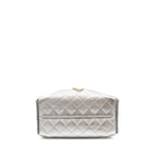 CHANEL SMALL 25 BAG CAVIAR SILVER GHW (MICROCHIP)