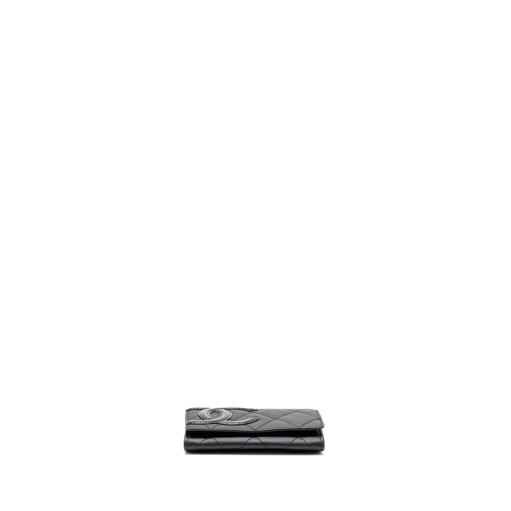 Chanel Cambon Card Holder Calfskin Black SHW