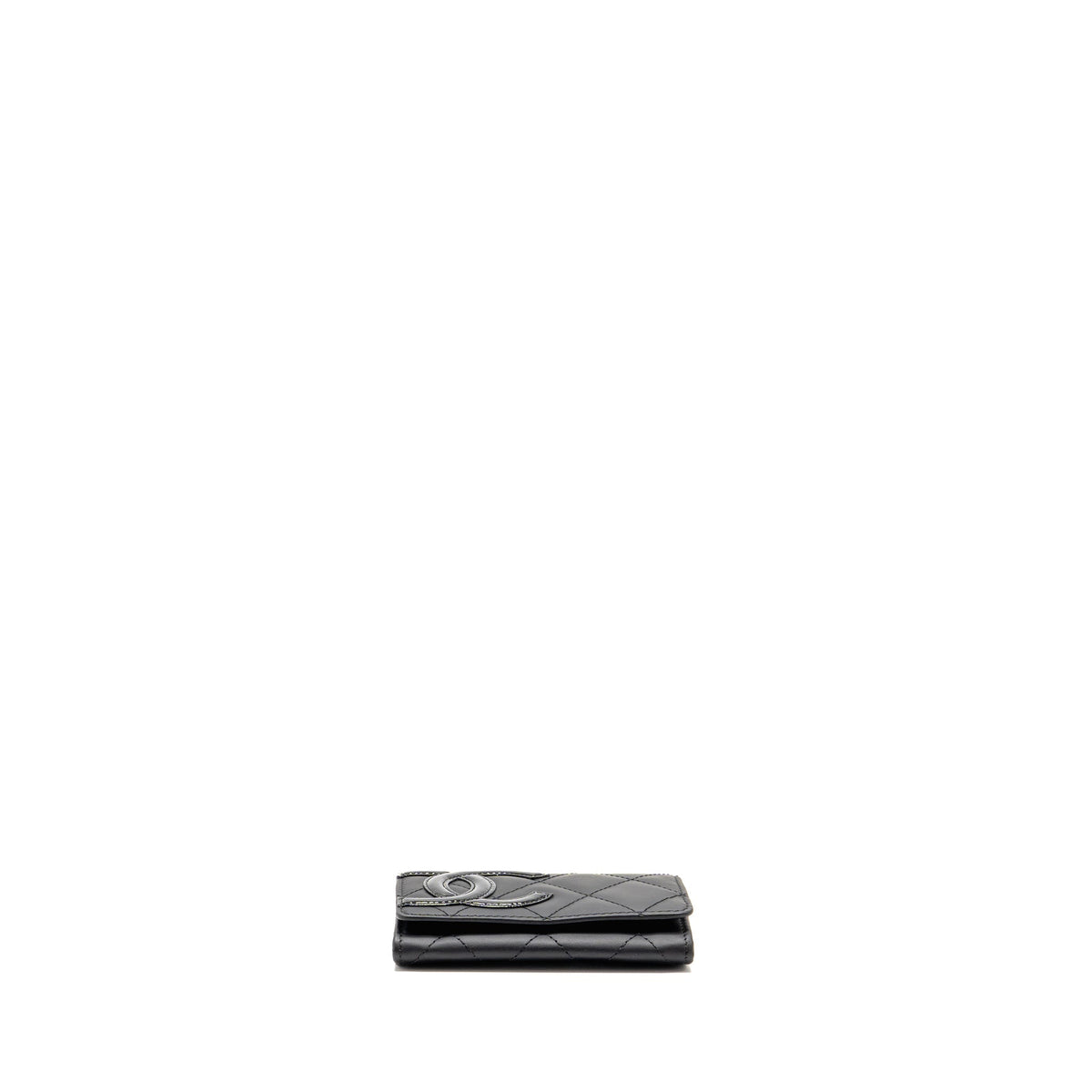 Chanel Cambon Card Holder Calfskin Black SHW