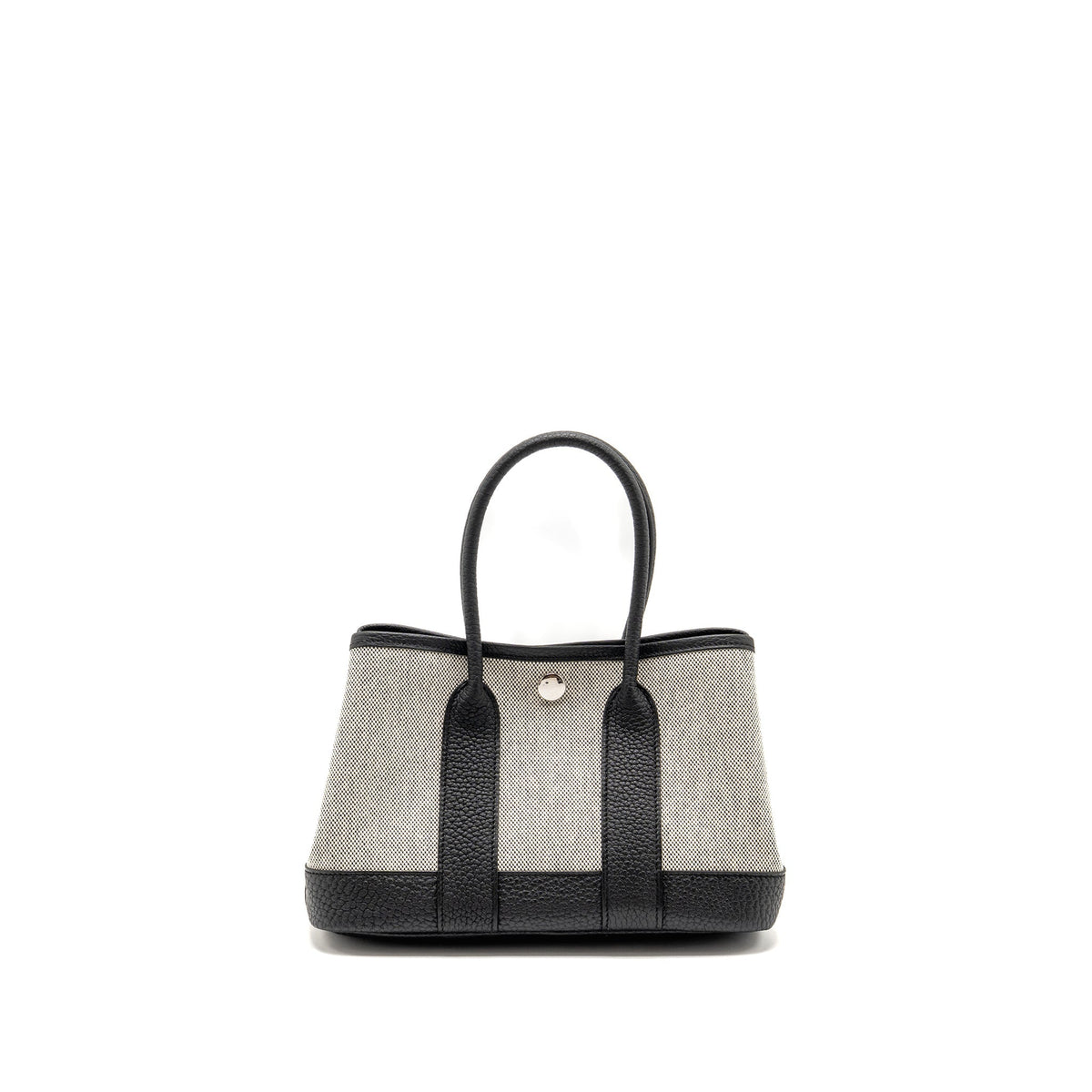 HERMES NEO GARDEN PARTY 23 NEGONDA/CANVAS ECRU/NOIR SHW