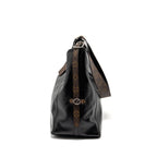 LOUIS VUITTON CARRYALL VIBE MM LAMBSKIN/MONOGRAM CANVAS BLACK SHW