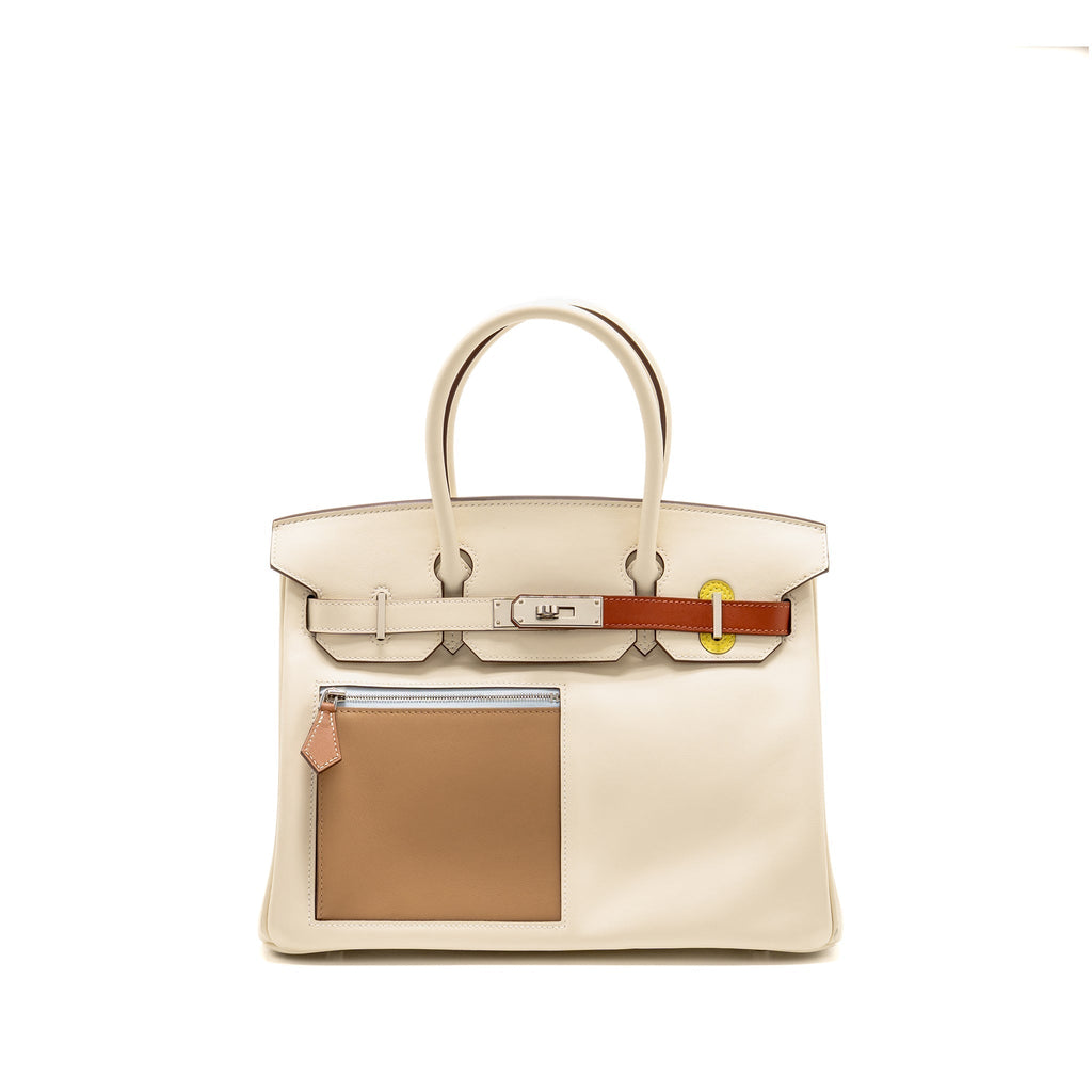 HERMES BIRKIN 30 COLORMATIC SWIFT NATA/CHAI/CUIVRE/LIME/MAUVE SHW