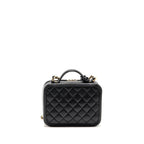 CHANEL CC FILIGREE VANITY CAVIAR BLACK GHW