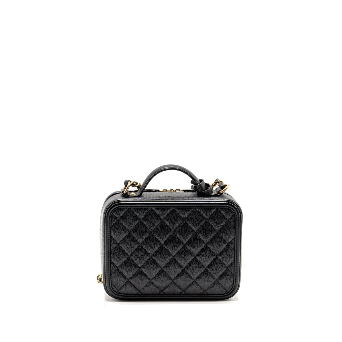 CHANEL CC FILIGREE VANITY CAVIAR BLACK GHW