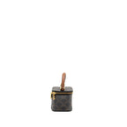 Celine top handle mini vanity case with strap triomphe canvas brown GHW